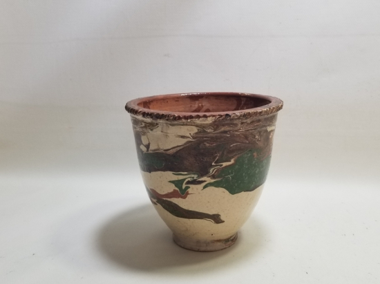 ÜZERİ SIRLI ANTİKA KINIK SAKSI