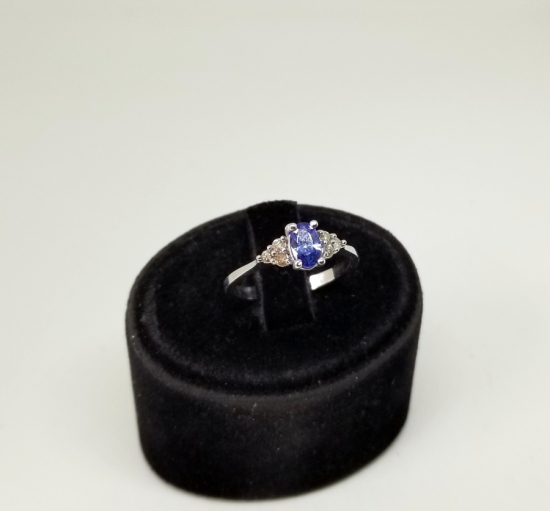 SAFİR VE PIRLANTA TAŞLI ÖZEL YAPIM YÜZÜK