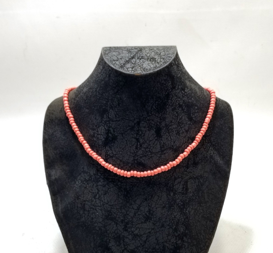 MERCAN TAŞLI ANTİKA KOLYE