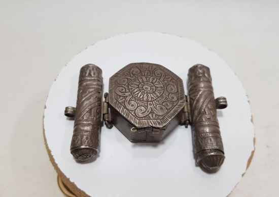 OSMANLI DÖNEMİ NADİR TİPTE GÜMÜŞ PAZUBENT