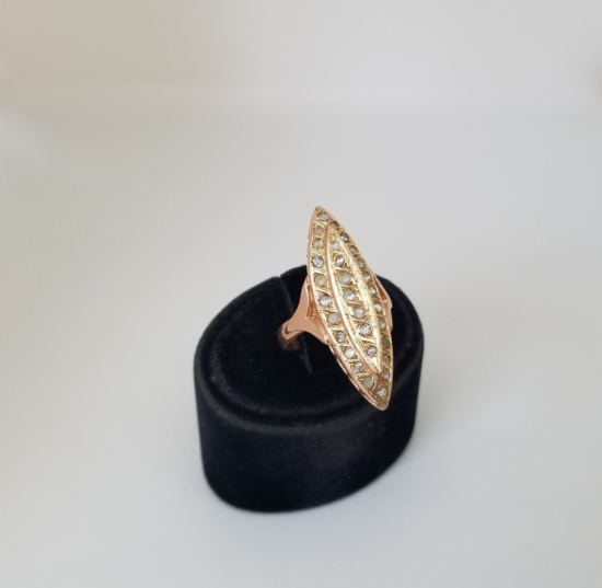 ALTIN KAPLAMA ÖZEL YAPIM MEKİK YÜZÜK