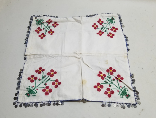 KANAVİÇE İŞÇİLİKLİ PULLU GELİN ÇEVRESİ