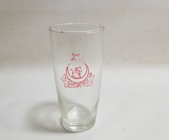 CUMHURİYET BAŞLARI ÇOK NADİR ÜZERİ BOZKURT VE AY YILDIZLI BARDAK