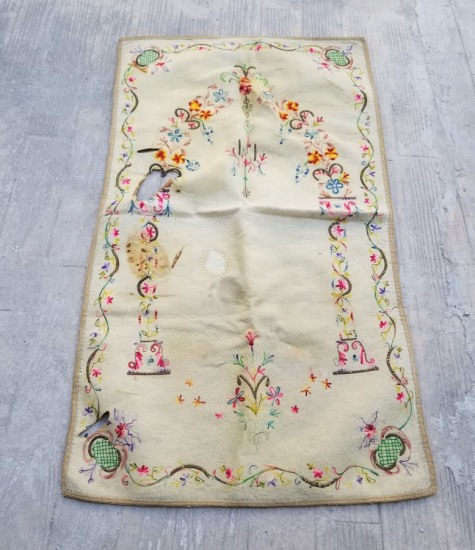 OSMANLI DÖNEMİ TEKKE İŞİ KEÇE SECCADE