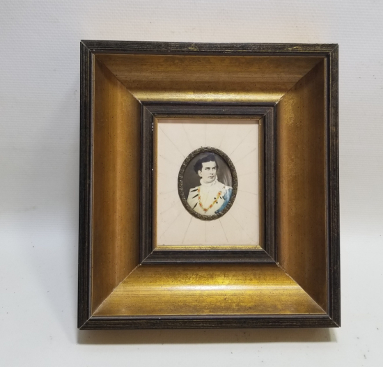 ÖZEL YAPIM ANTİKA FİLDİŞİ FRANZ JOSEPH GÖRSELLİ ÇERÇEVE