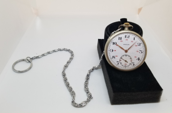 HISLON MARKA KURMALI ANTİKA CEP SAATİ