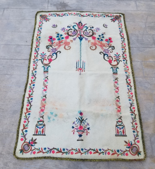 OSMANLI DÖNEMİ TEKKE İŞİ KEÇE SECCADE