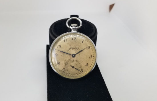 KURMALI ANTİKA CEP SAATİ