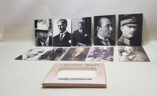 ATATÜRK VAKFI TARAFINDAN VERİLMİŞ ATATÜRK KARTPOSTALLARI LOTU