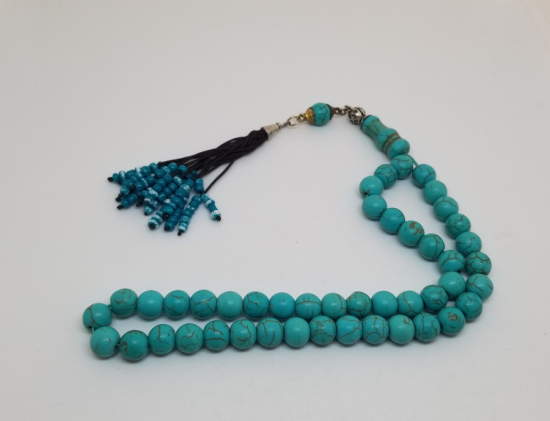 TURKUAZ TAŞINDAN MAMUL TESPİH