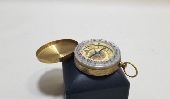 ANTİKA PİRİNÇ PUSULA