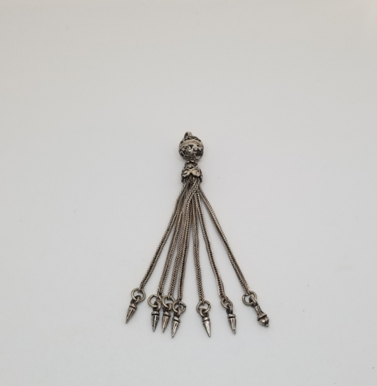 ANTİKA GÜMÜŞ TESPİH PÜSKÜLÜ