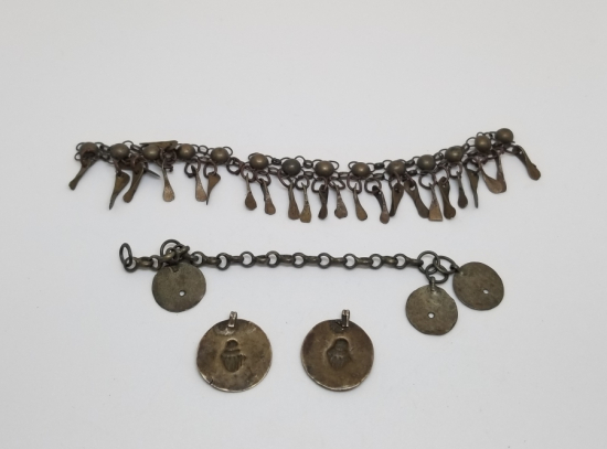 OSMANLI DÖNEMİ GÜMÜŞ TAKI PARÇALARI