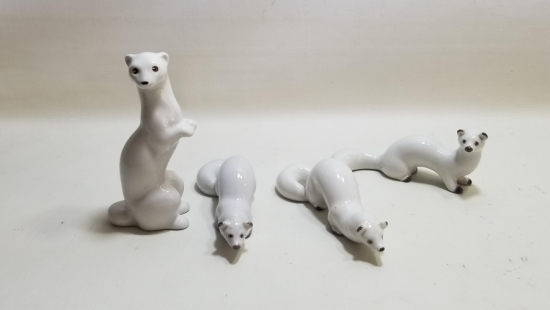 ANTİKA PORSELEN GELİNCİK BİBLOLARI TAKIMI