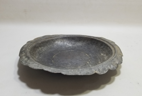 ÜZERİ İŞLEMELİ OSMANLI DÖNEMİ BAKIR LENGER TABAK