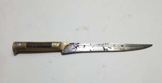 ÜZERİ AY YILDIZ FİGÜRLÜ OSMANLI DÖNEMİ BİTİRİM KAMASI - KABADAYI SALLAMASI