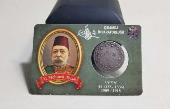 SULTAN MEHMET REŞAT HAN DÖNEMİ GÜMÜŞ 5 KURUŞ MECİDİYE