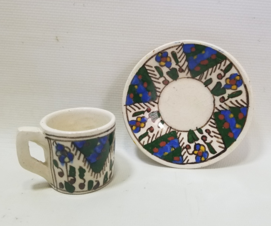 OSMANLI DÖNEMİ NADİR RENKTE KÜTAHYA KAHVE FİNCANI