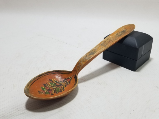 EL BOYAMA ANTİKA TAHTA KAŞIK