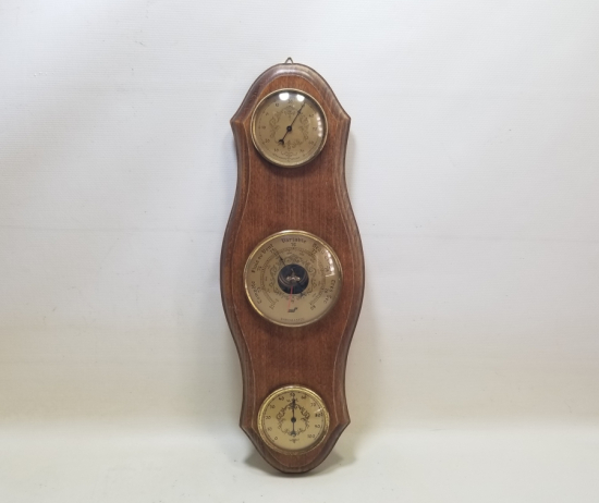 BAROMETRELİ VE DERECELİ ANTİKA GÖSTERGE