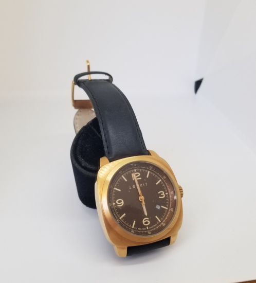 ESPRIT MARKA ALTIN KAPLAMA KOL SAATİ