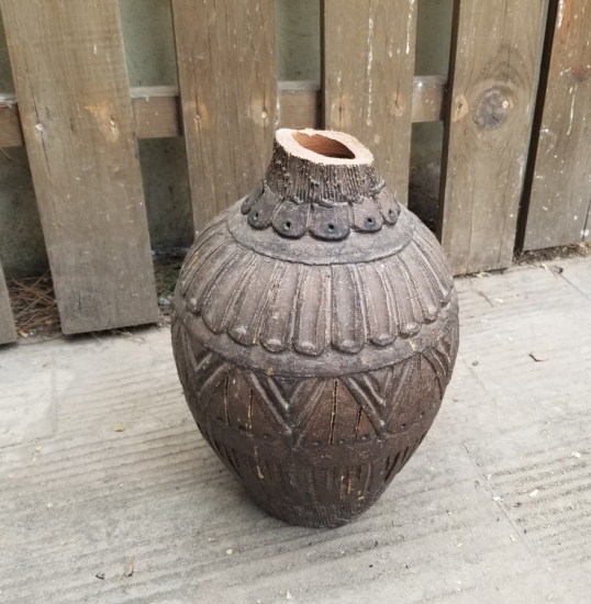 NADİR TİPTE KABARTMA İŞÇİLİKLİ OSMANLI DÖNEMİ TEKKE İŞİ TOKAT TESTİ