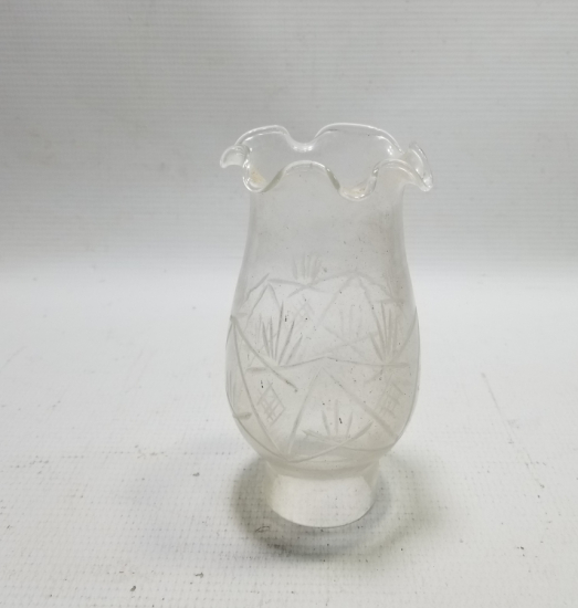 KRİSTAL KESME İŞÇİLİKLİ OSMANLI DÖNEMİ NADİR GAZ LAMBASI BACASI