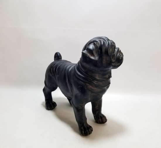 KABARTMA İŞÇİLİKLİ ANTİKA BAKALİT KÖPEK FİGÜRÜ