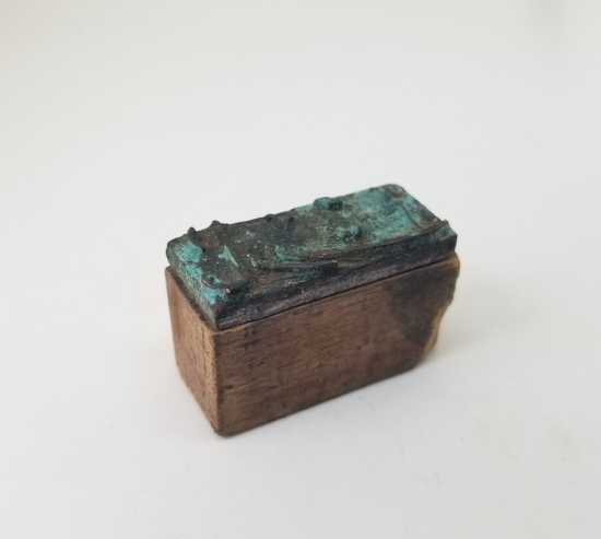 OSMANLI DÖNEMİ EL KAZIMA İŞÇİLİKLİ OSMANLICA AY MÜHRÜ - KLİŞE