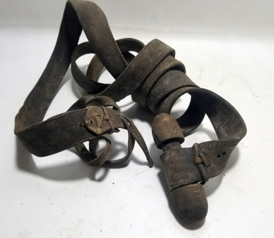 OSMANLI DÖNEMİ EL YAPIMI DERİ HAMAL İPİ