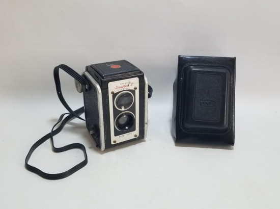 ORİJİNAL DERİ KUTUSUNDA ANTİKA KODAK FOTOĞRAF MAKİNESİ