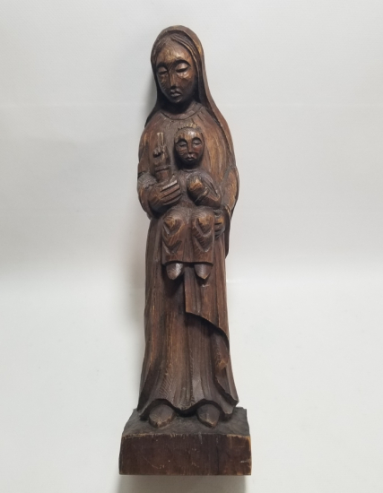 EL OYMA AHŞAP HZ MERYEM VE HZ İSA İKONA