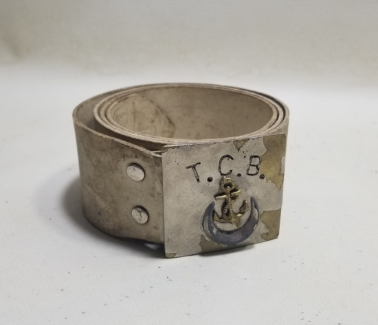 ANTİKA BAHRİYELİ SUBAY KEMERİ