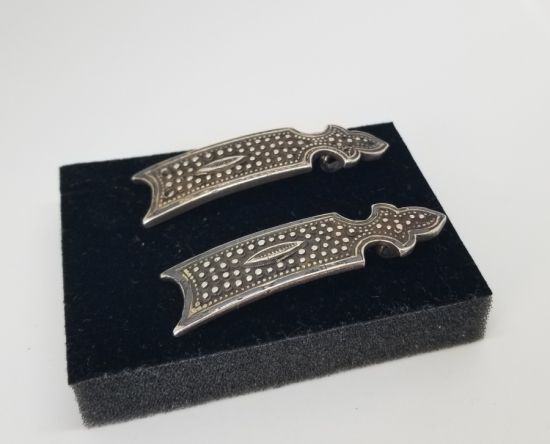 SAVATLI VE KABARTMA İŞÇİLİKLİ OSMANLI DÖNEMİ GÜMÜŞ ÇERKES KEMER TOKASI