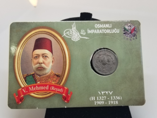 MEHMET REŞAT HAN DÖNEMİ KOLEKSİYONLUK NİKEL 5 PARA