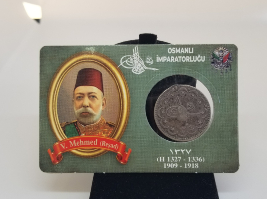 SULTAN MEHMET REŞAT HAN DÖNEMİ GÜMÜŞ 5 KURUŞ MECİDİYE