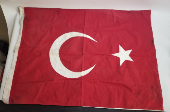 PRİMİTİF FORMLU EL YAPIMI OSMANLI DÖNEMİ BAYRAK