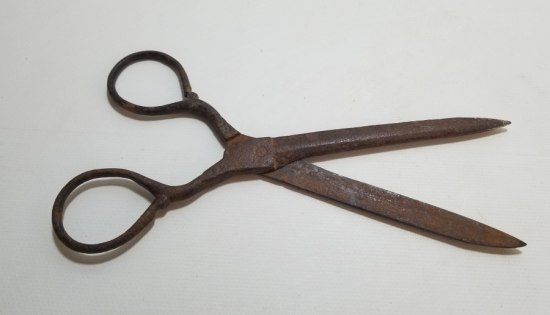 ÜZERİ DAMGALI EL YAPIMI OSMANLI DÖNEMİ MAKAS