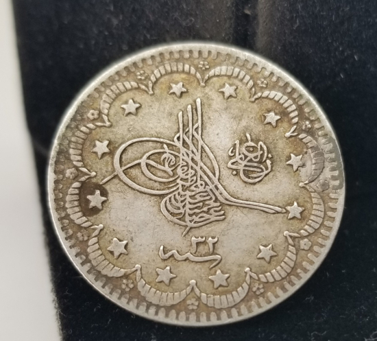 KOLEKSİYONLUK SULTAN ABDÜLHAMİD HAN DÖNEMİ GÜMÜŞ 5 KURUŞ PARA