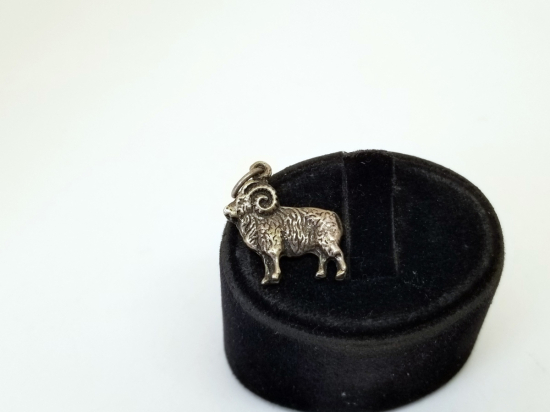 DAĞ KEÇİSİ GÖRSELLİ GÜMÜŞ KOLYE UCU