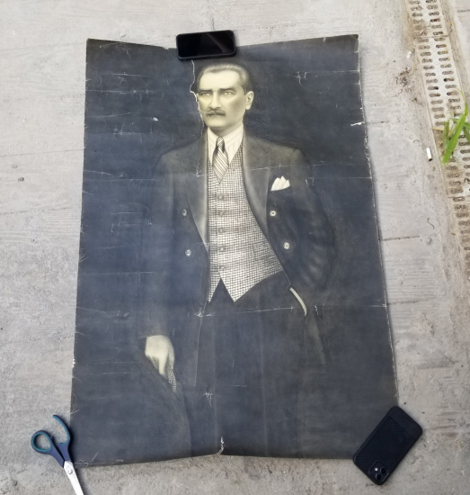 SANATÇI YAPIMI BÜYÜK BOY ATATÜRK PORTRESİ