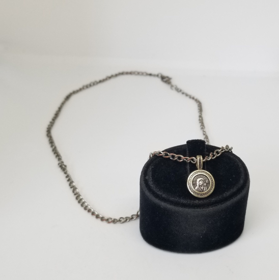 ANTİKA GÜMÜŞ VAFTİZ KOLYESİ