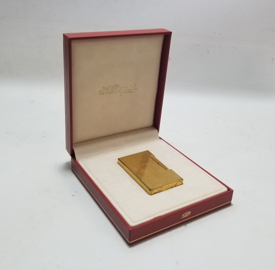 ORİJİNAL KUTUSUNDA ALTIN KAPLAMA NADİR DUPONT ÇAKMAK