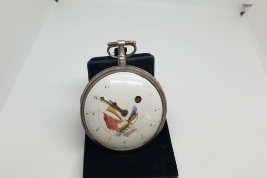 1800 BAŞLARI MUSİKAYI HUMAYUN GÖRSELLİ EL BOYAMA KADRAN PRIOR CEP SAATİ