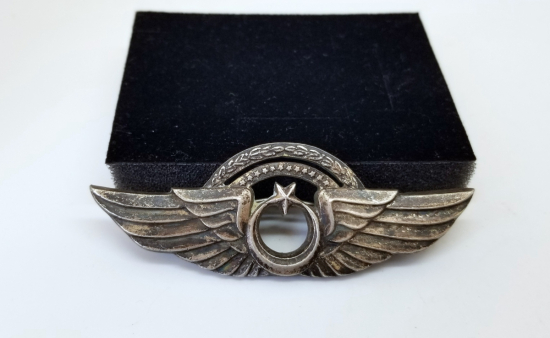 ANTİKA GÜMÜŞ HAVACI SUBAY BRÖVESİ