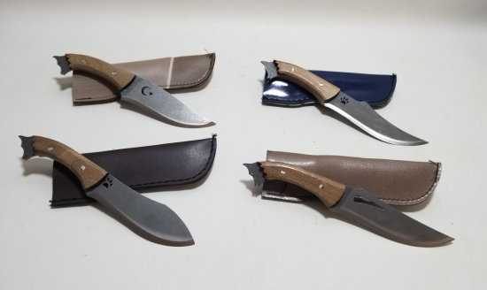 ÖZEL YAPIM KURT BAŞLI KAMPÇI BIÇAKLARI LOTU