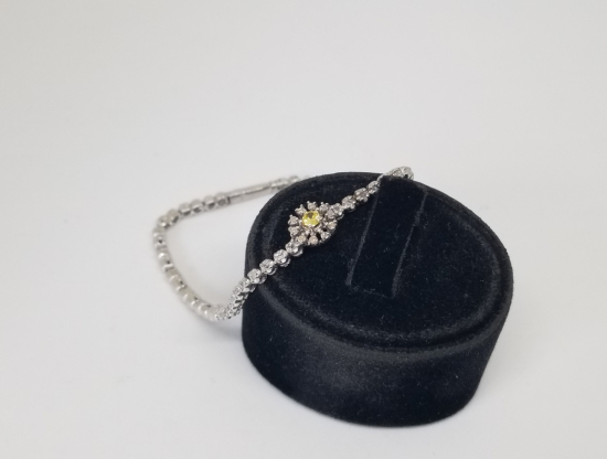 PIRLANTA TAŞLI ÖZEL YAPIM BİLEKLİK - BİLEZİK