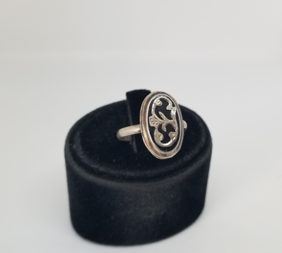 OSMANLI DÖNEMİ EL YAPIMI OLTU TAŞLI ÖZEL YAPIM GÜMÜŞ YÜZÜK