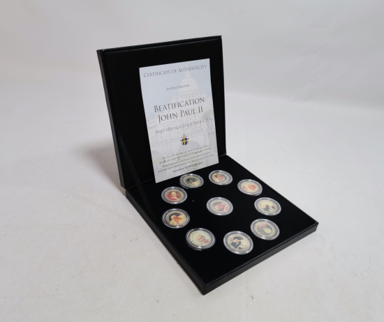 PAPA 2. JEAN PAUL GÜMÜŞ KAPLAMA HATIRA PARA SETİ