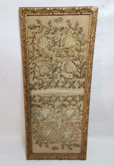 ALTIN TELKIRMA İŞÇİLİKLİ OSMANLI DÖNEMİ PANO YAPILMIŞ YAĞLIK